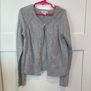 Cat & Jack Gray Girl’s Cardigan Sweater
